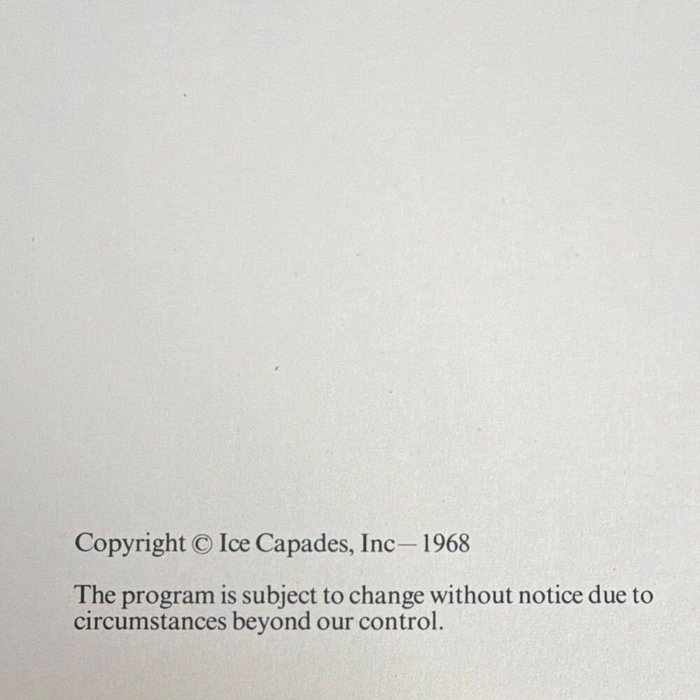 Ice Capades 28th Edition Program & Program Booklet (Copyright 1968) - Picture 5 of 16
